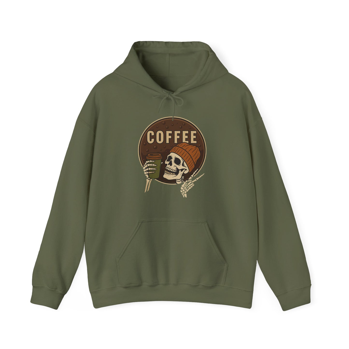 Skull Coffee Hoodie ☕ Bold Unisex Hoodie for Coffee Lovers in the USA