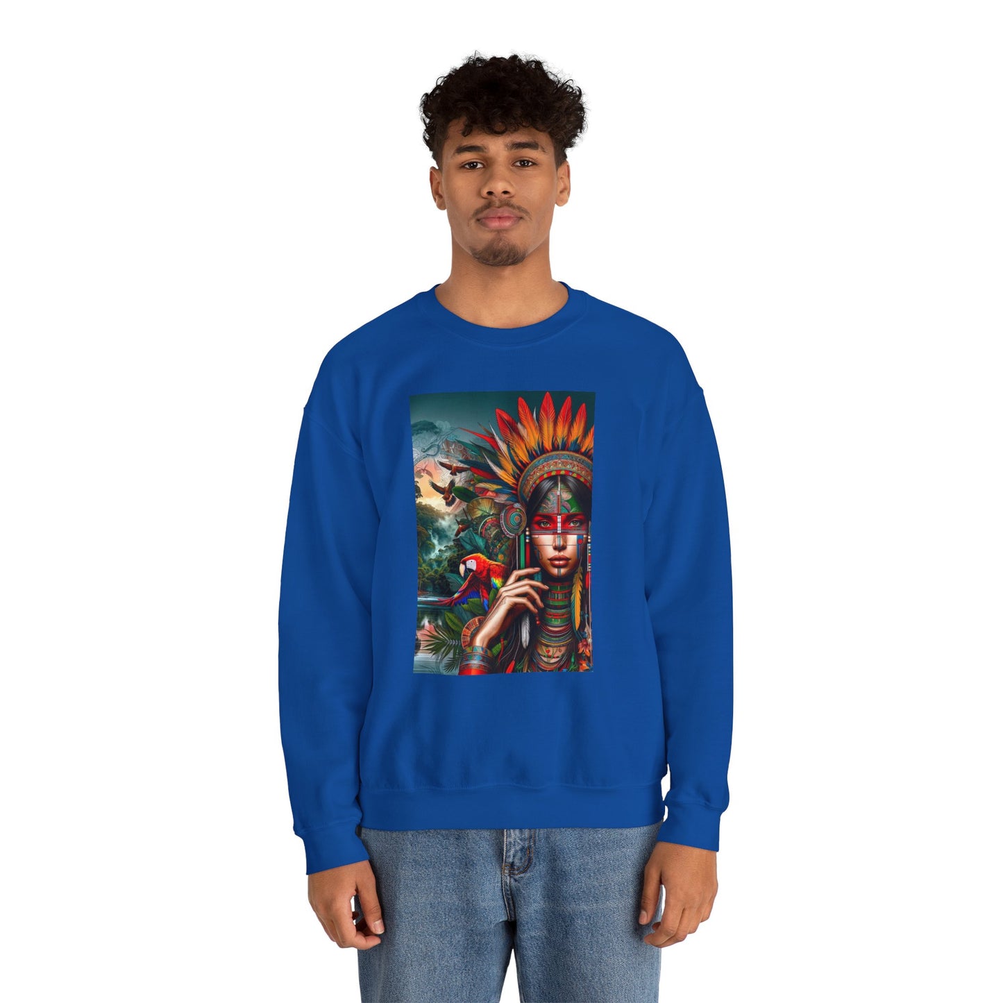 Best Unisex Sweatshirt Peruvian Inspired Ashaninka Girl