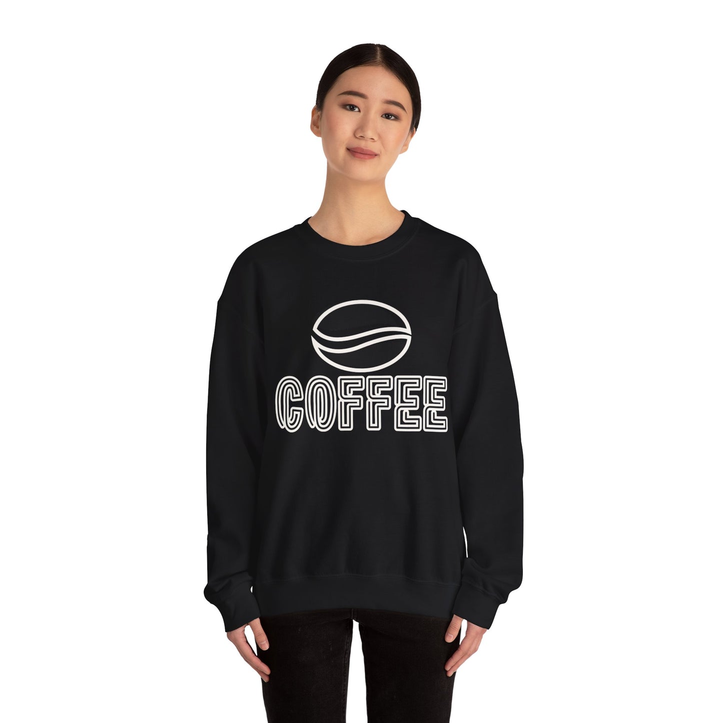 ☕ Minimalist Coffee Sweatshirt USA | Eco-Friendly Unisex Sweater