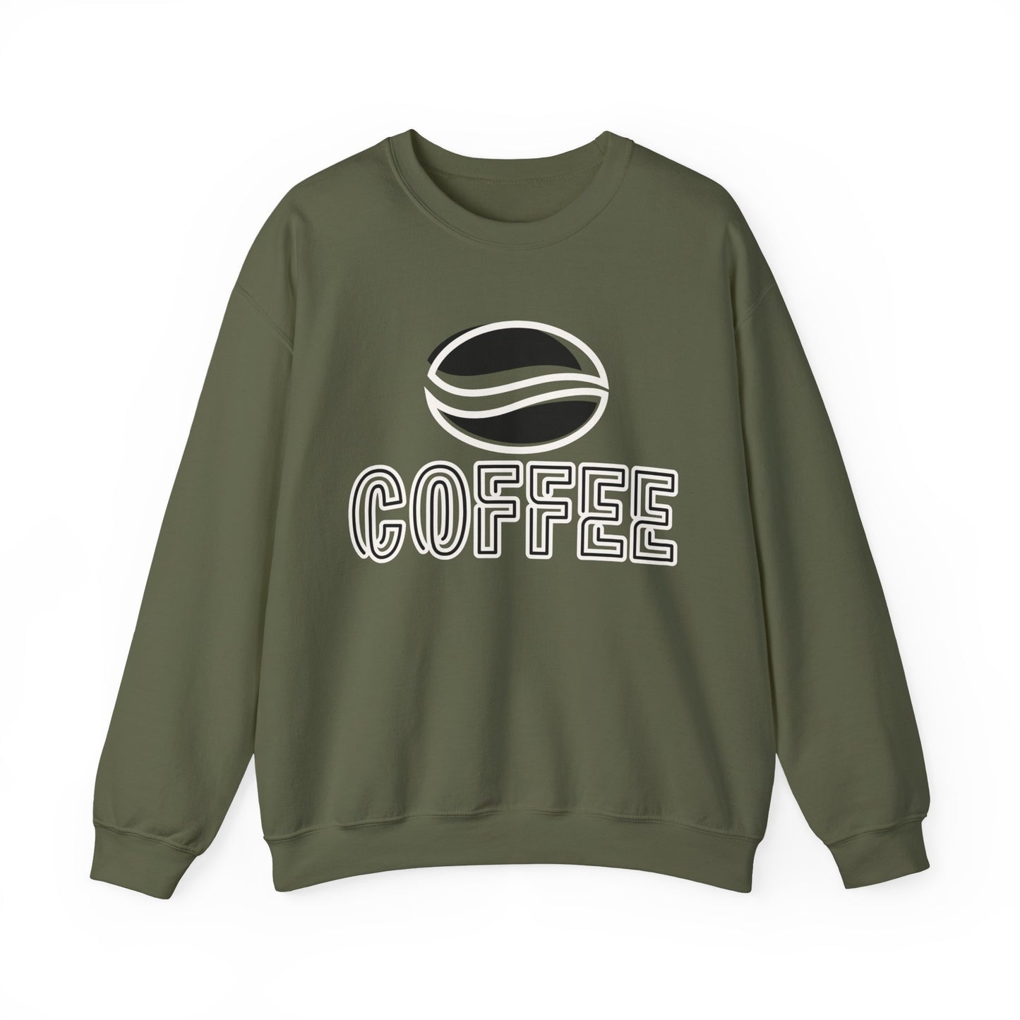 ☕ Minimalist Coffee Sweatshirt USA | Eco-Friendly Unisex Sweater