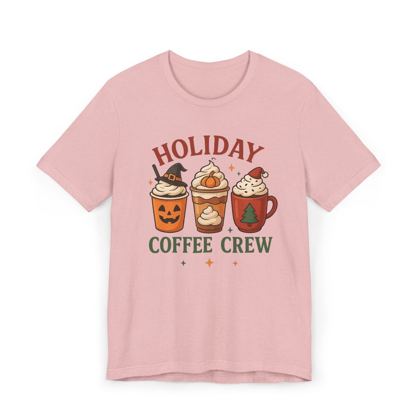 πππ Holiday Coffee Crew Unisex T-Shirt USA | Seasonal Coffee Tee