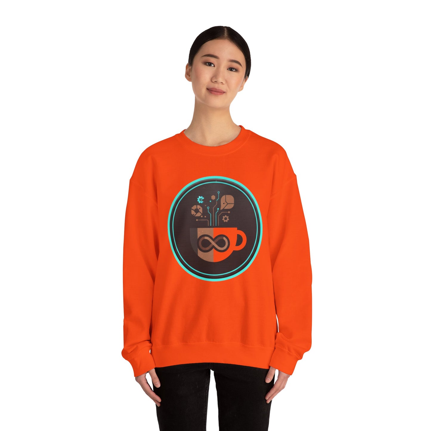 ♻️☕ Eco-Tech Coffee Infinity Sweatshirt USA | Sustainable Unisex Coffee Sweater