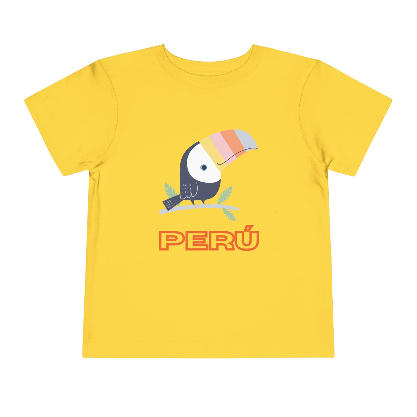 Best PeruvianToddler Short Sleeve Tee "Peru Toucan Colors"