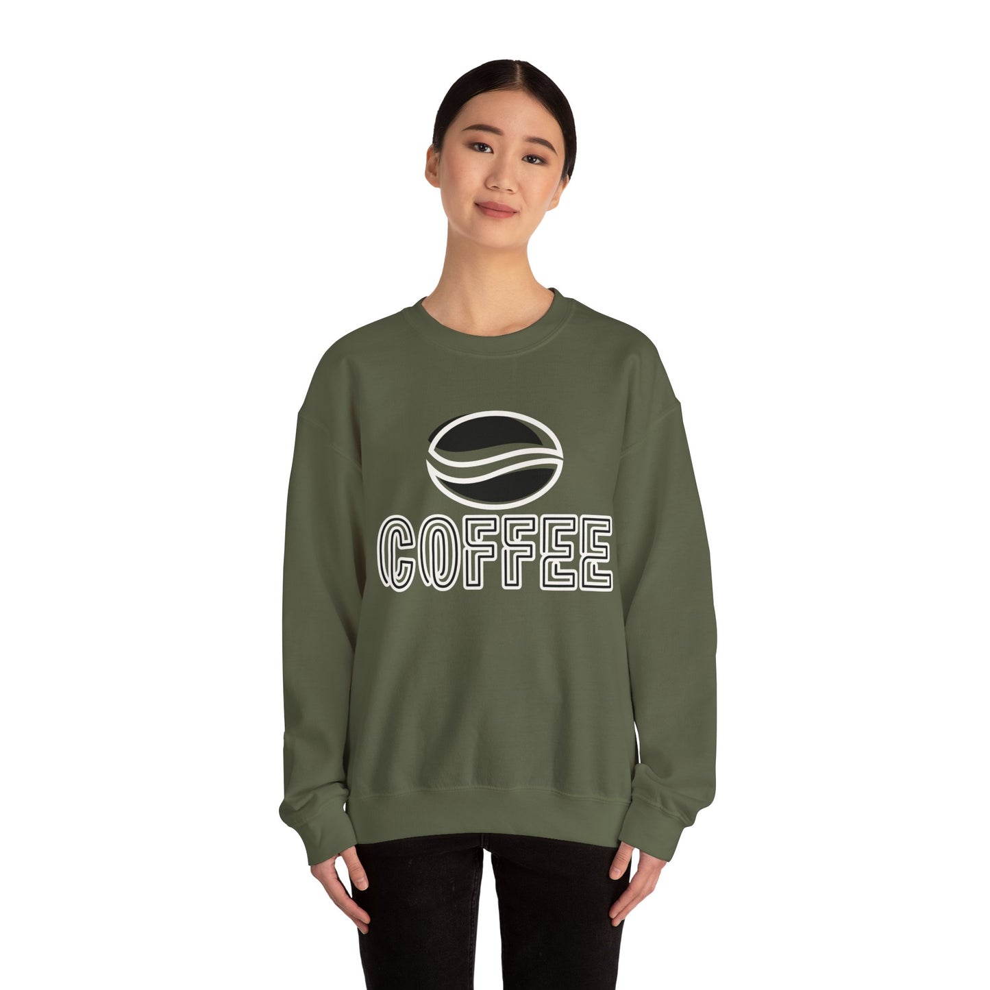 ☕ Minimalist Coffee Sweatshirt USA | Eco-Friendly Unisex Sweater