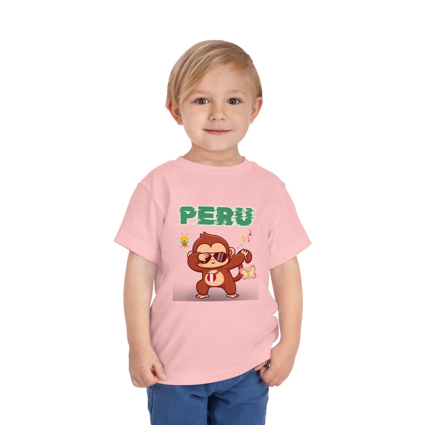 Best PeruvianToddler Short Sleeve Tee "Peruvian Jungle Party"