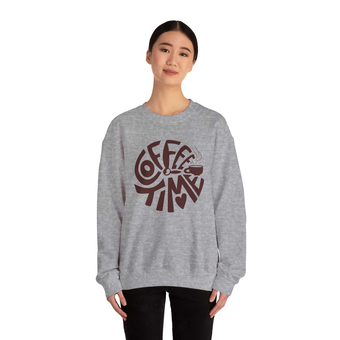 ☕ Coffee Time Sweatshirt USA | Unisex Cozy Sweater