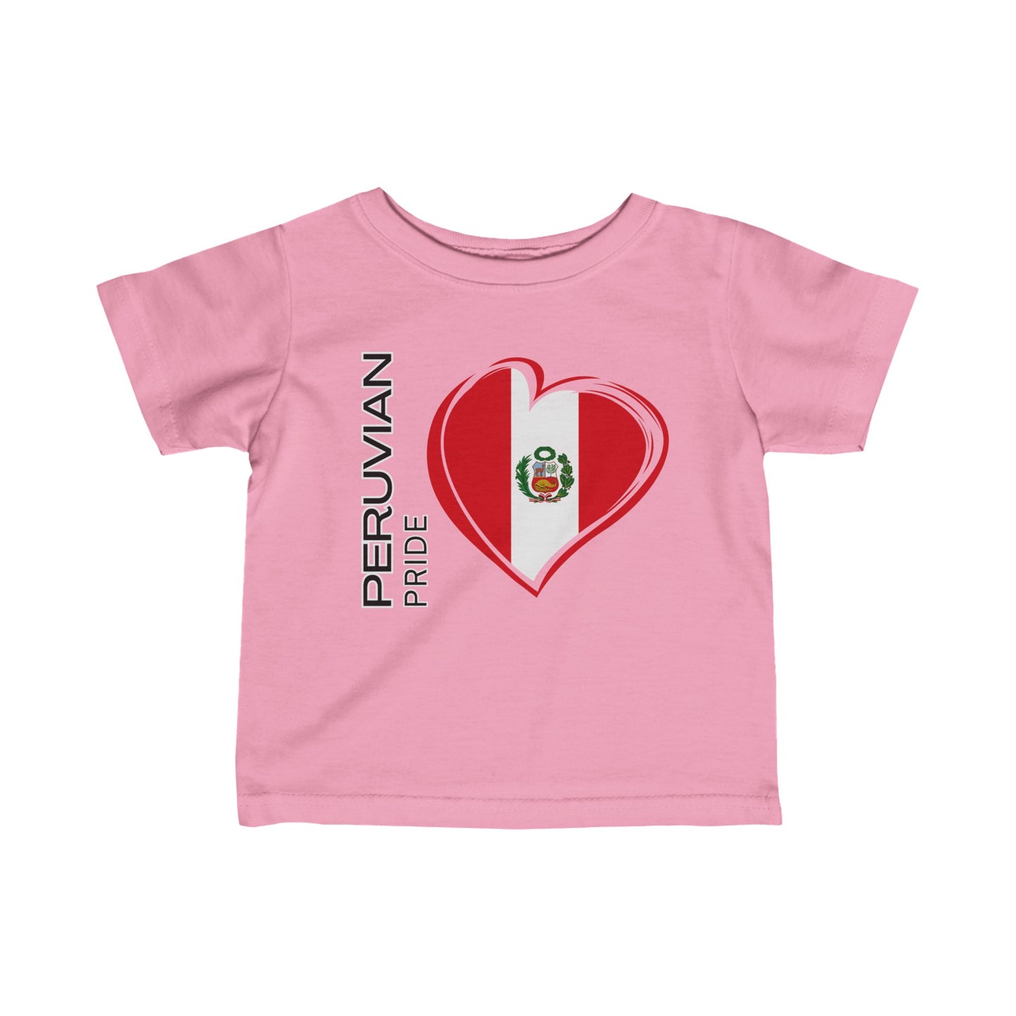 Best Peruvian Infant Fine Jersey Tee "Peruvian Pride Flag"