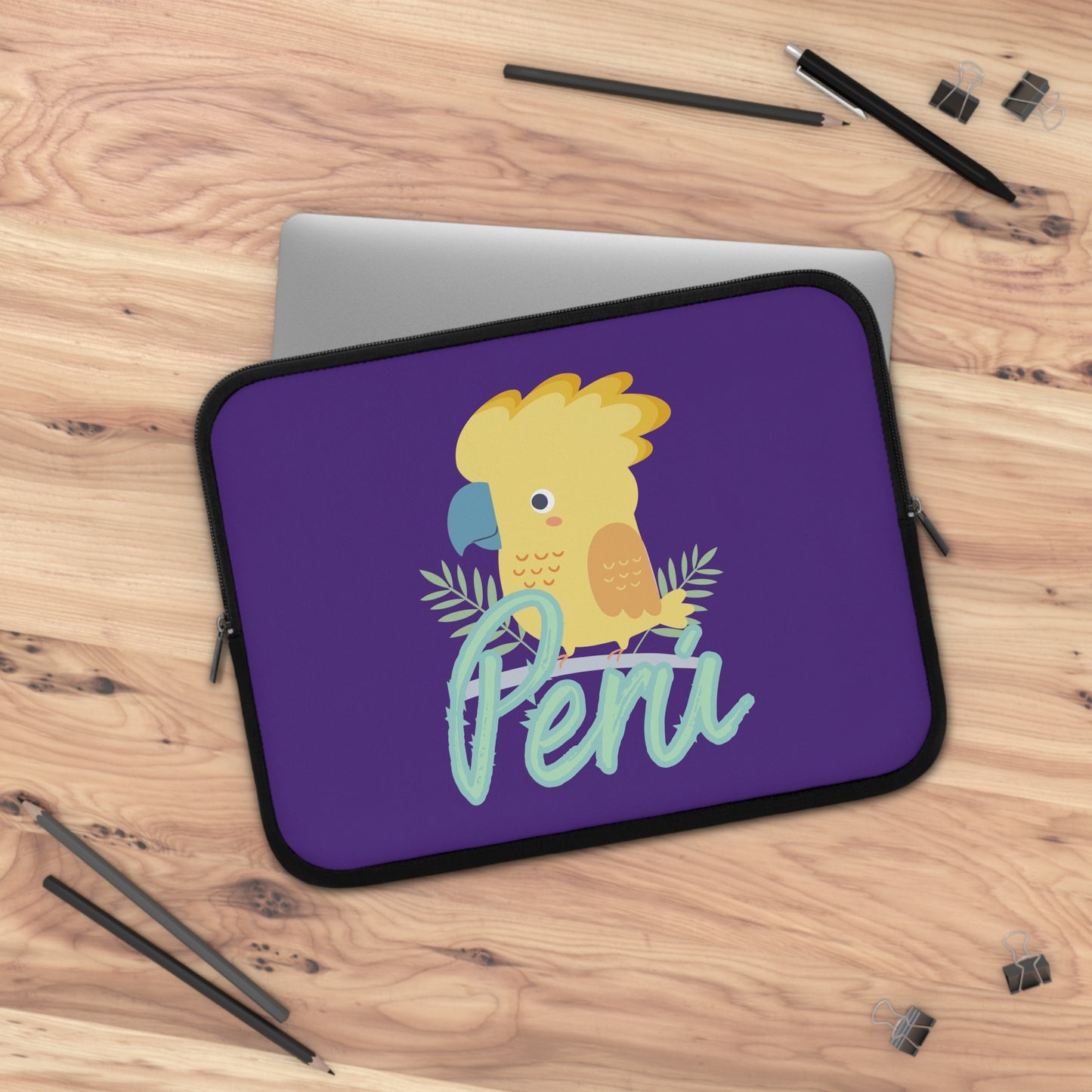 Peruvian Laptop Sleeve "Gallito de las Rocas"