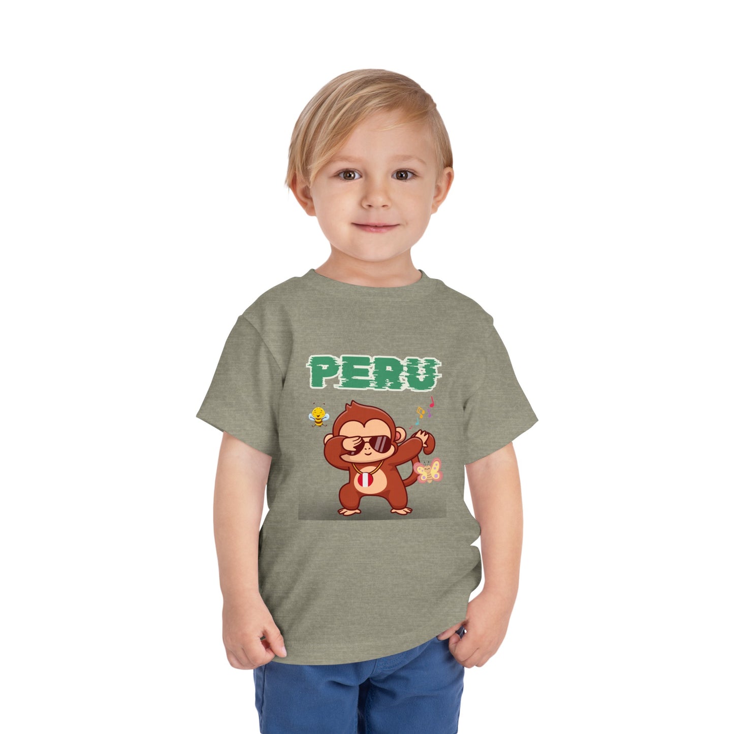 Best PeruvianToddler Short Sleeve Tee "Peruvian Jungle Party"