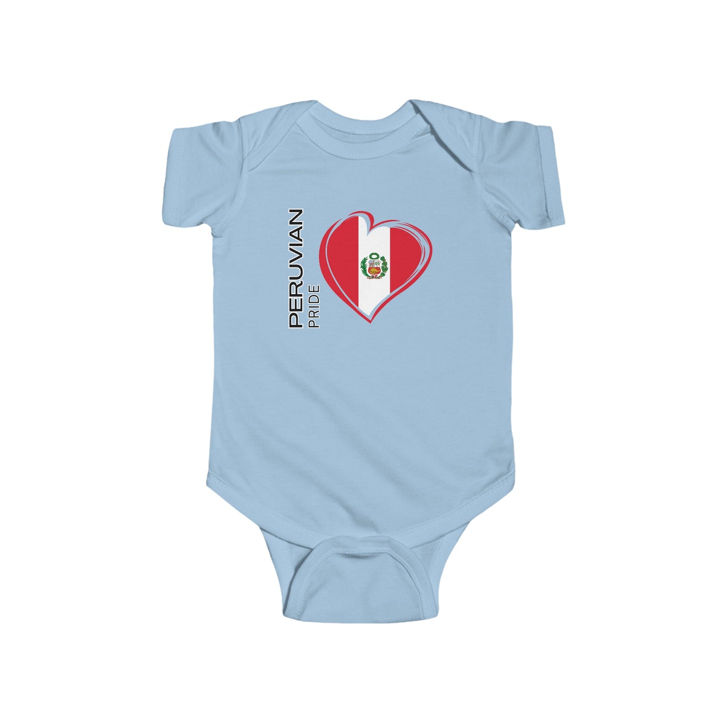 Best Unisex Peruvian Infant Fine Jersey Bodysuit "Peruvian Pride Flag"