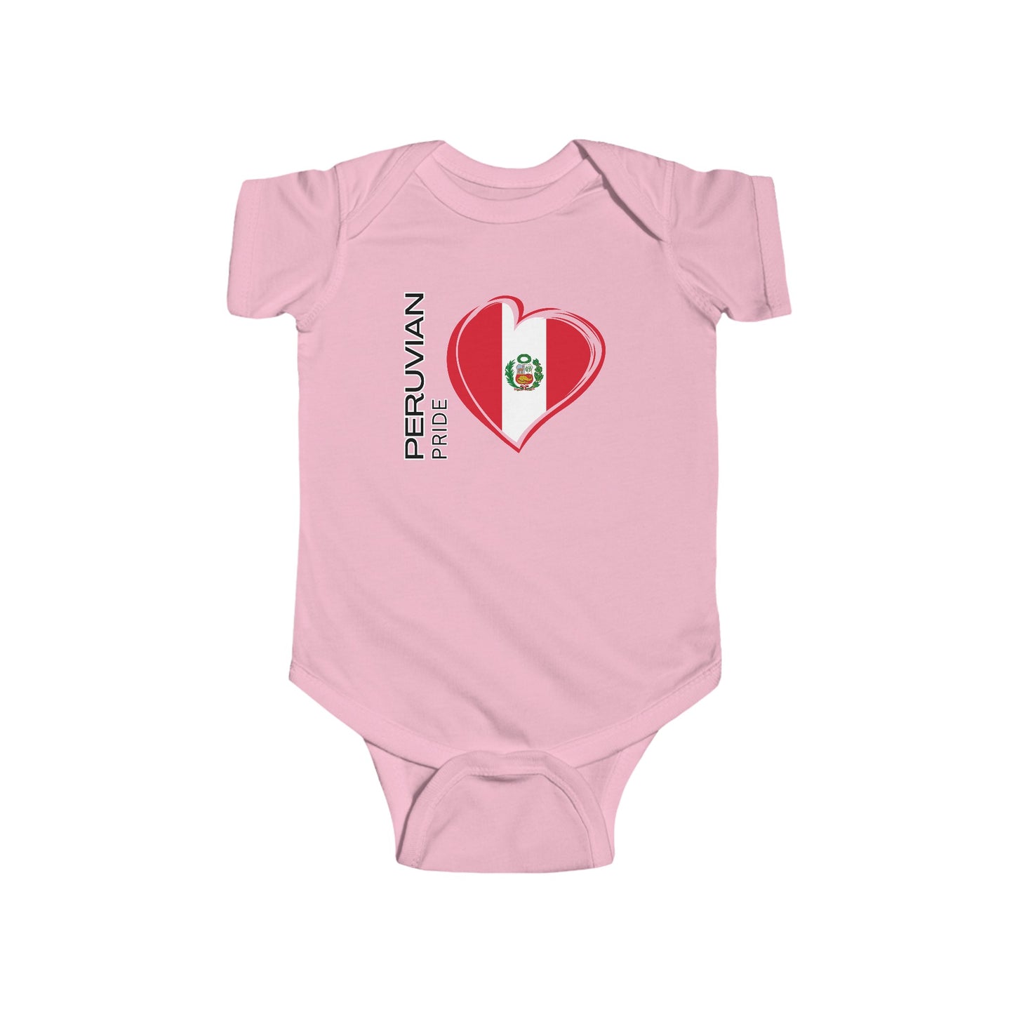Best Unisex Peruvian Infant Fine Jersey Bodysuit "Peruvian Pride Flag"