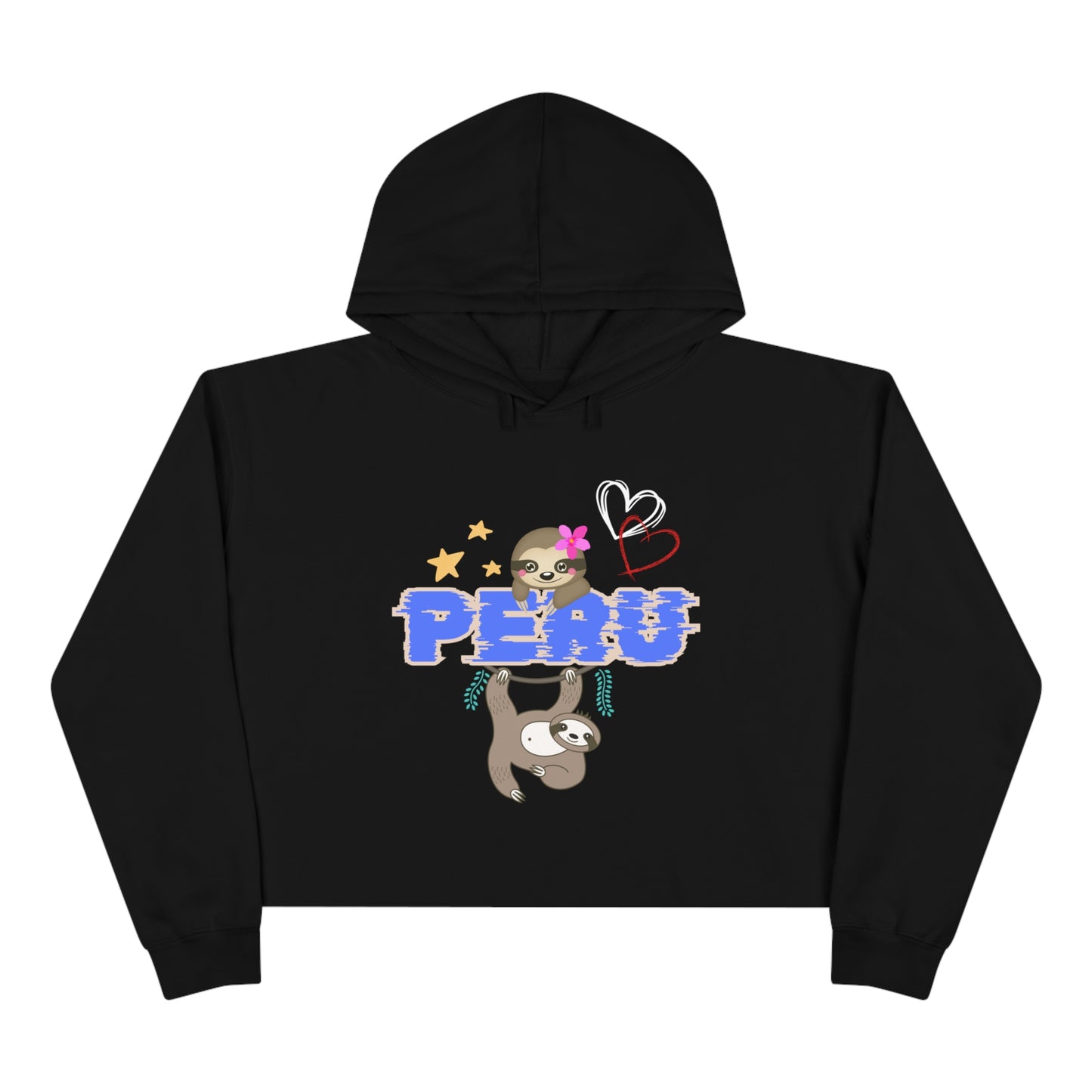 Best Peruvian Crop Hoodie "PERU Jungle Love"