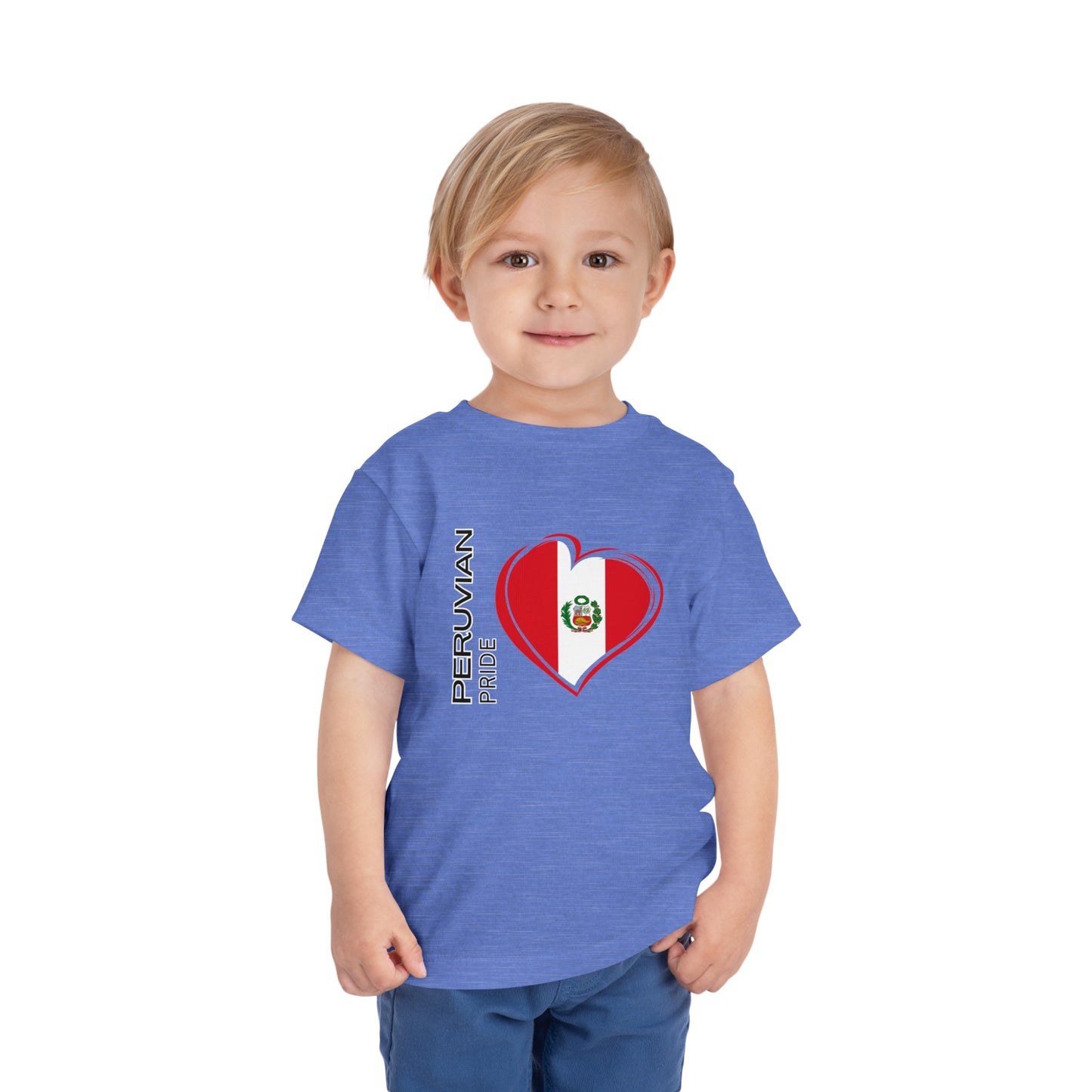Best PeruvianToddler Short Sleeve Tee "Peruvian Pride Flag"