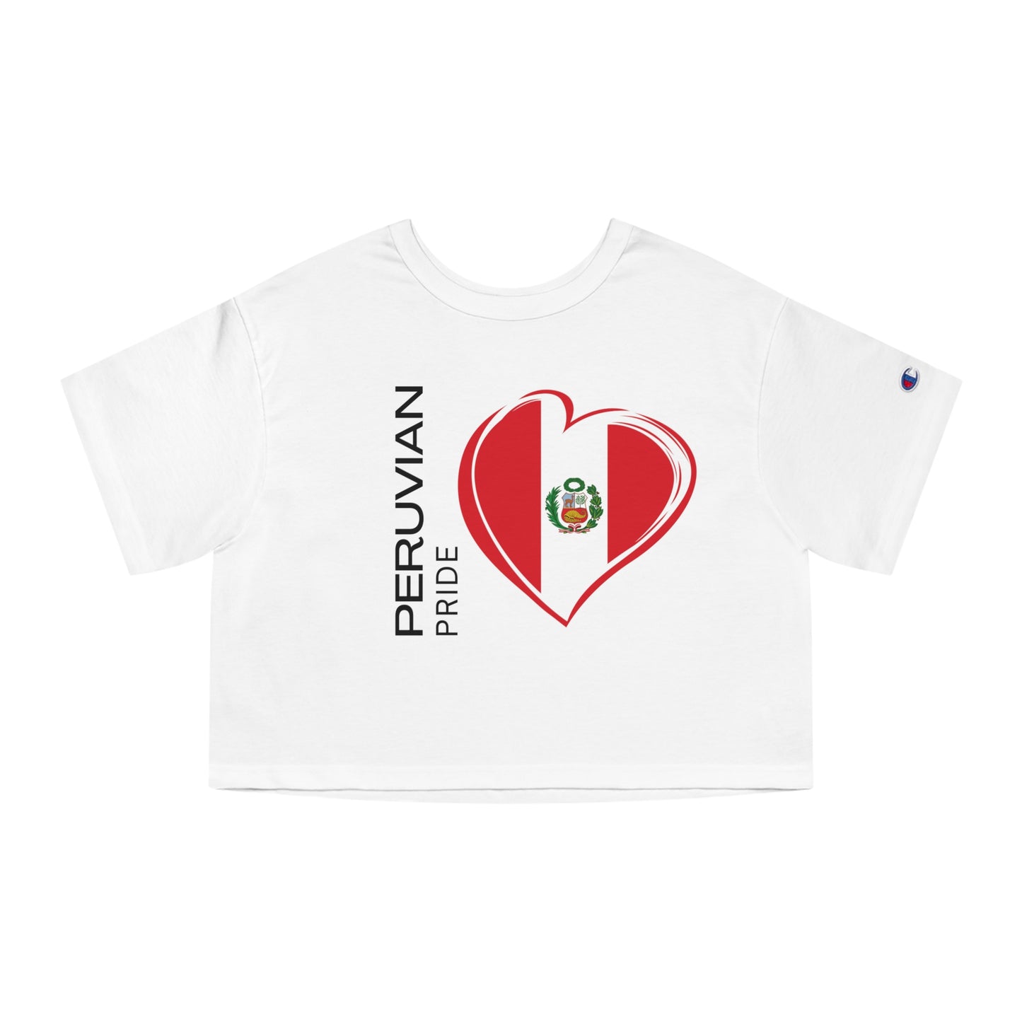 Best Champion Peruvian Cropped T-Shirt "Peruvian Flag Pride"