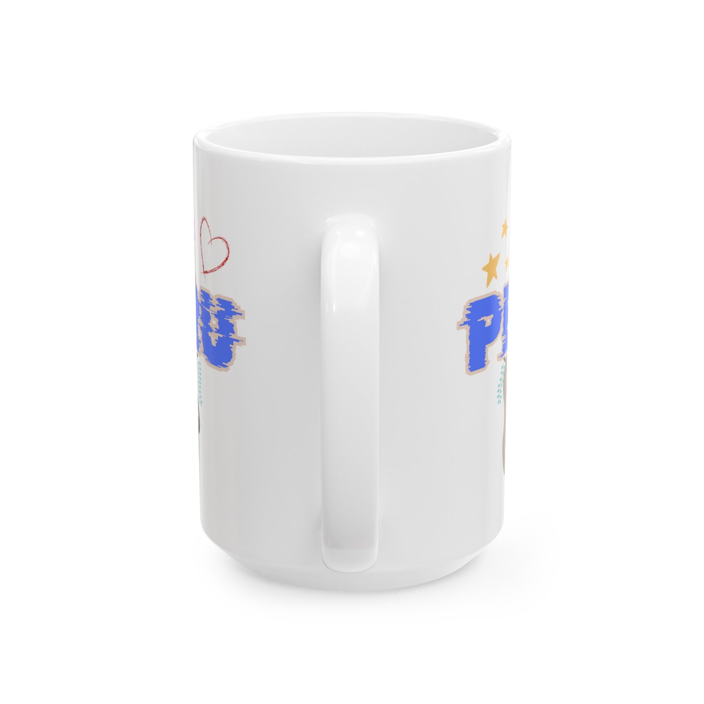 Best Peruvian Ceramic Coffee Mug, (11oz, 15oz) "Peruvian Jungle Perezozo"