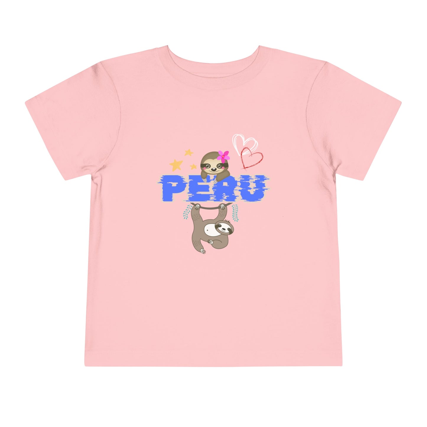 Best PeruvianToddler Short Sleeve Tee "Peruvian Jungle Perezozo"