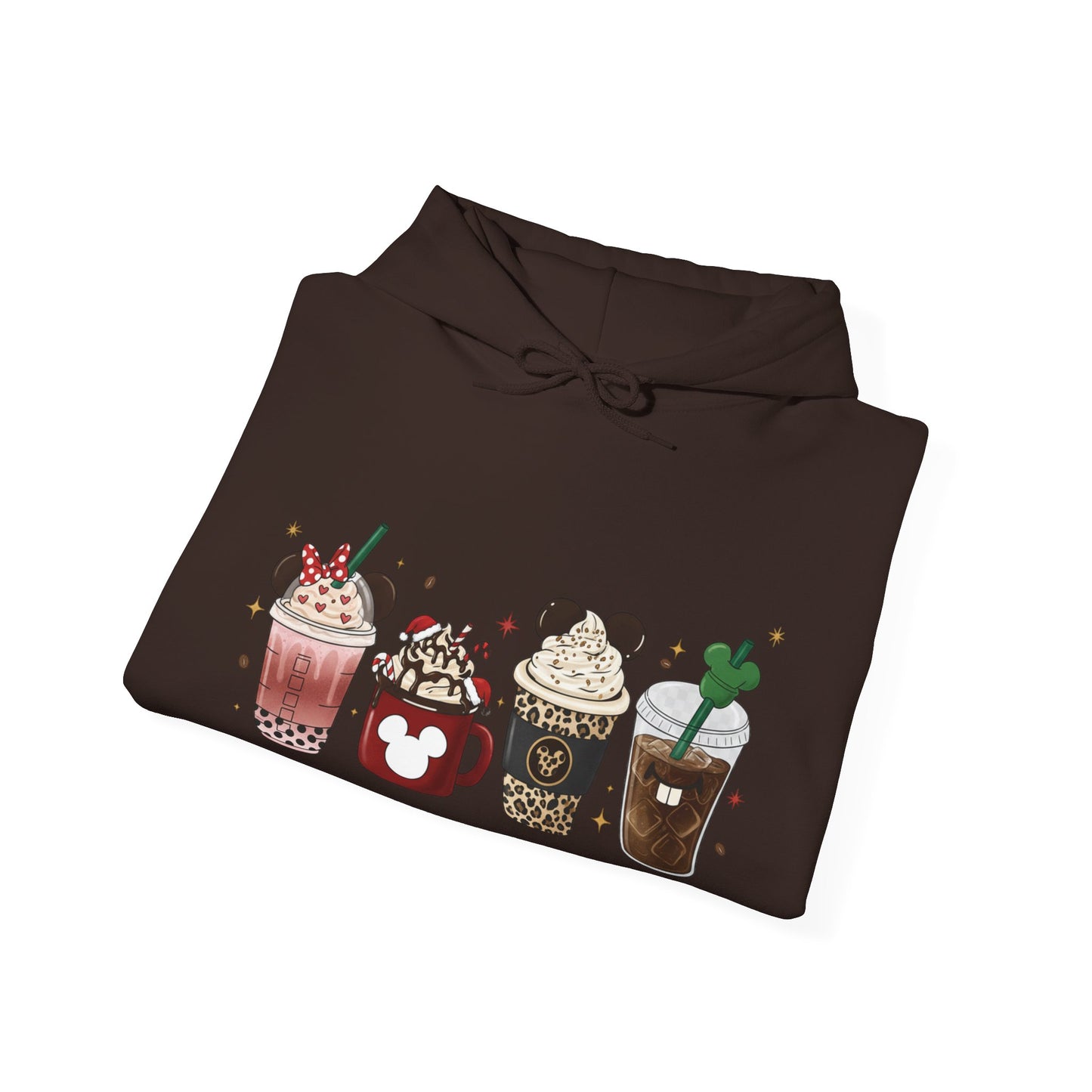 Playful Coffee Drinks Hoodie USA ☕✨ – Unisex Hoodie for Coffee Lovers