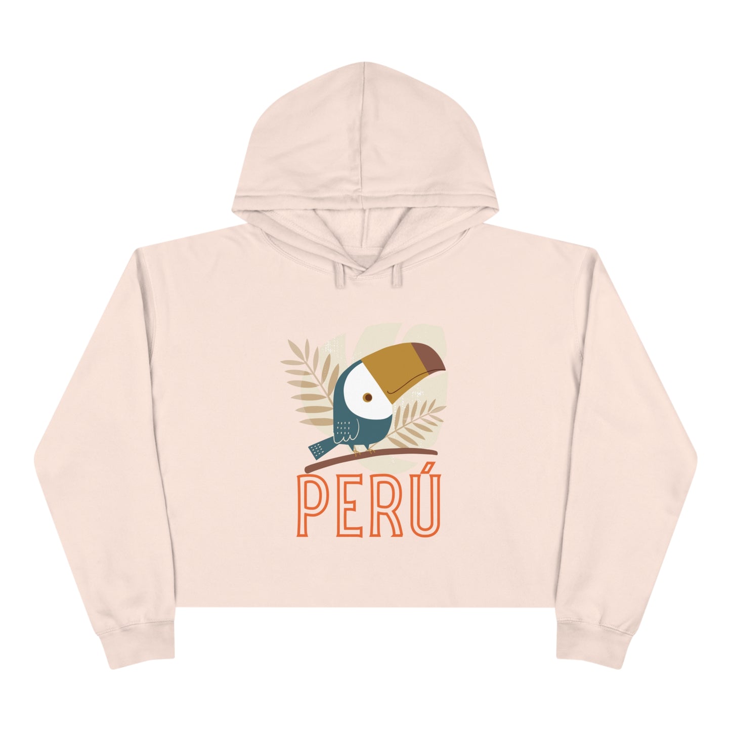 Peruvian Crop Hoodie "Peru Tucan"