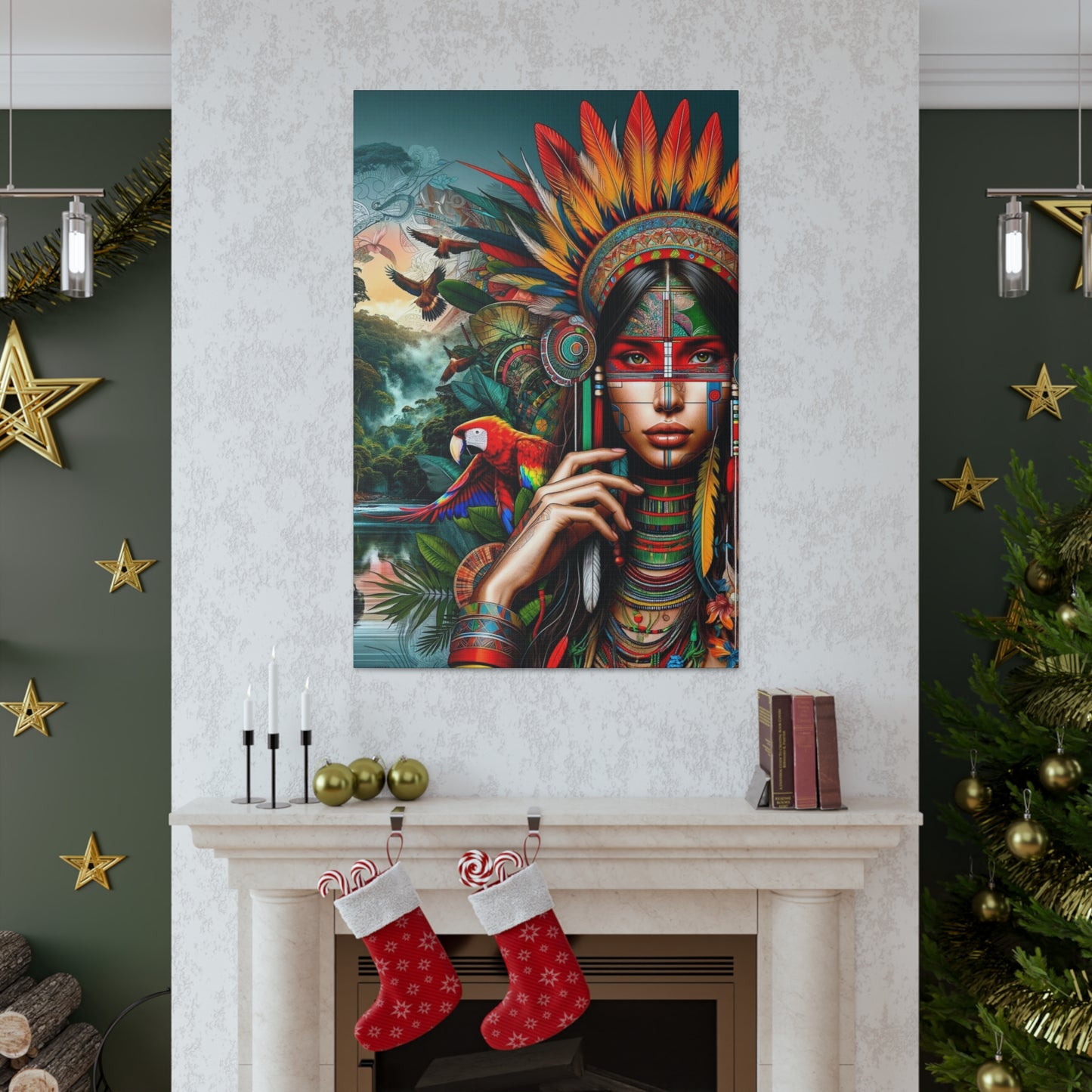 Peruvian Ashaninka Inspired Canvas Prints