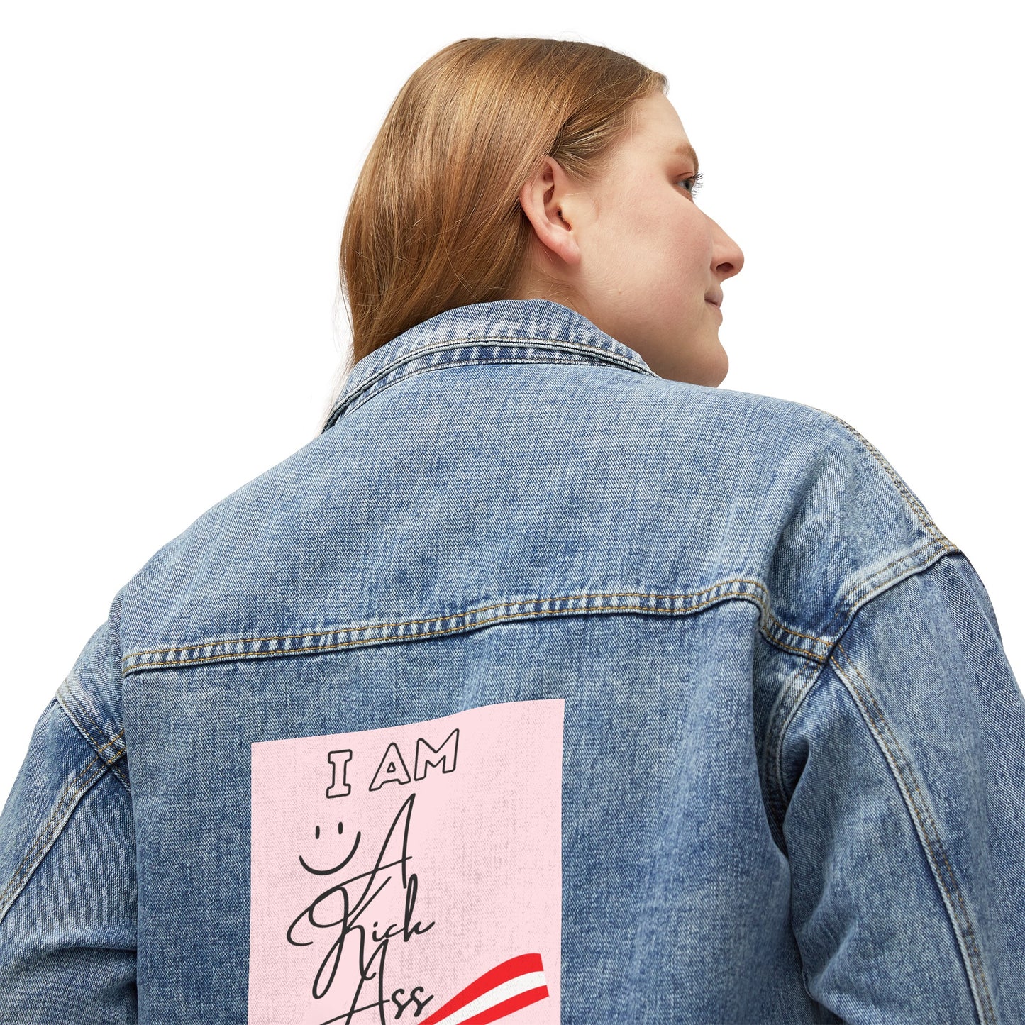 Peruvian Women's Denim Jacket "Kick ass Peruvian"