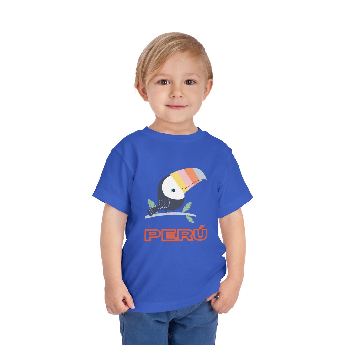 Best PeruvianToddler Short Sleeve Tee "Peru Toucan Colors"