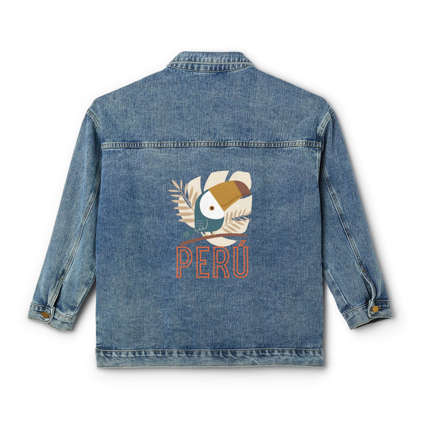 Peruvian Women's Denim Jacket "Peru Tucan"