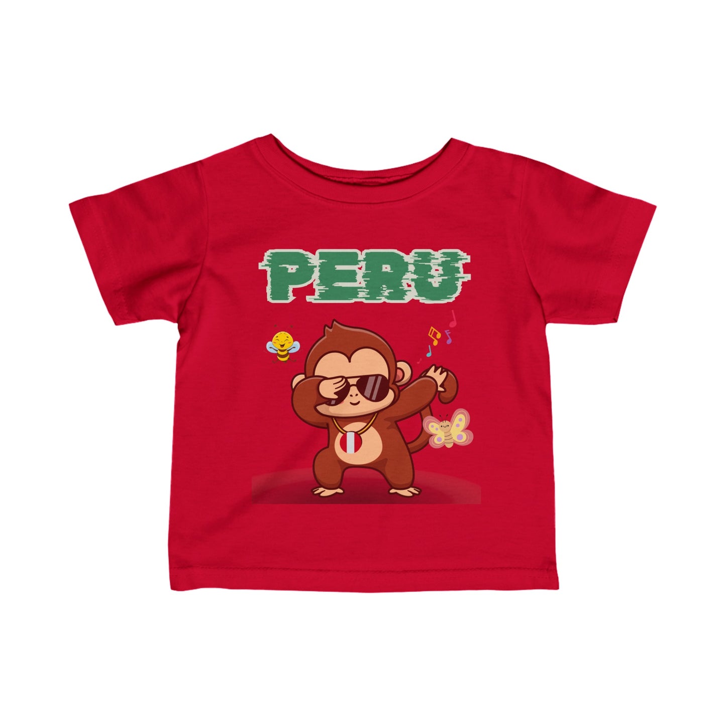 Best Peruvian Infant Fine Jersey Tee "Peruvian Jungle Party"