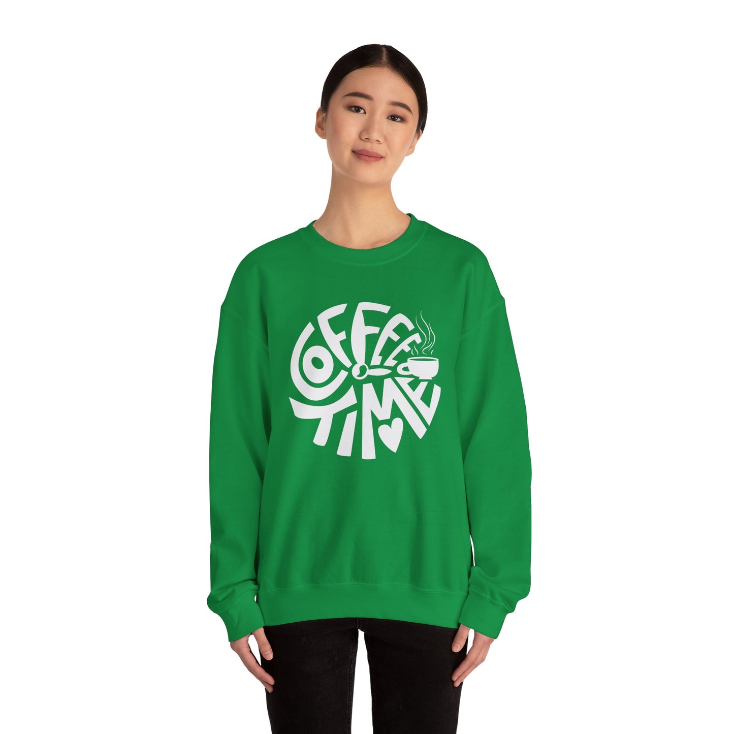 ☕ Coffee Time Sweatshirt USA | Unisex Cozy Sweater