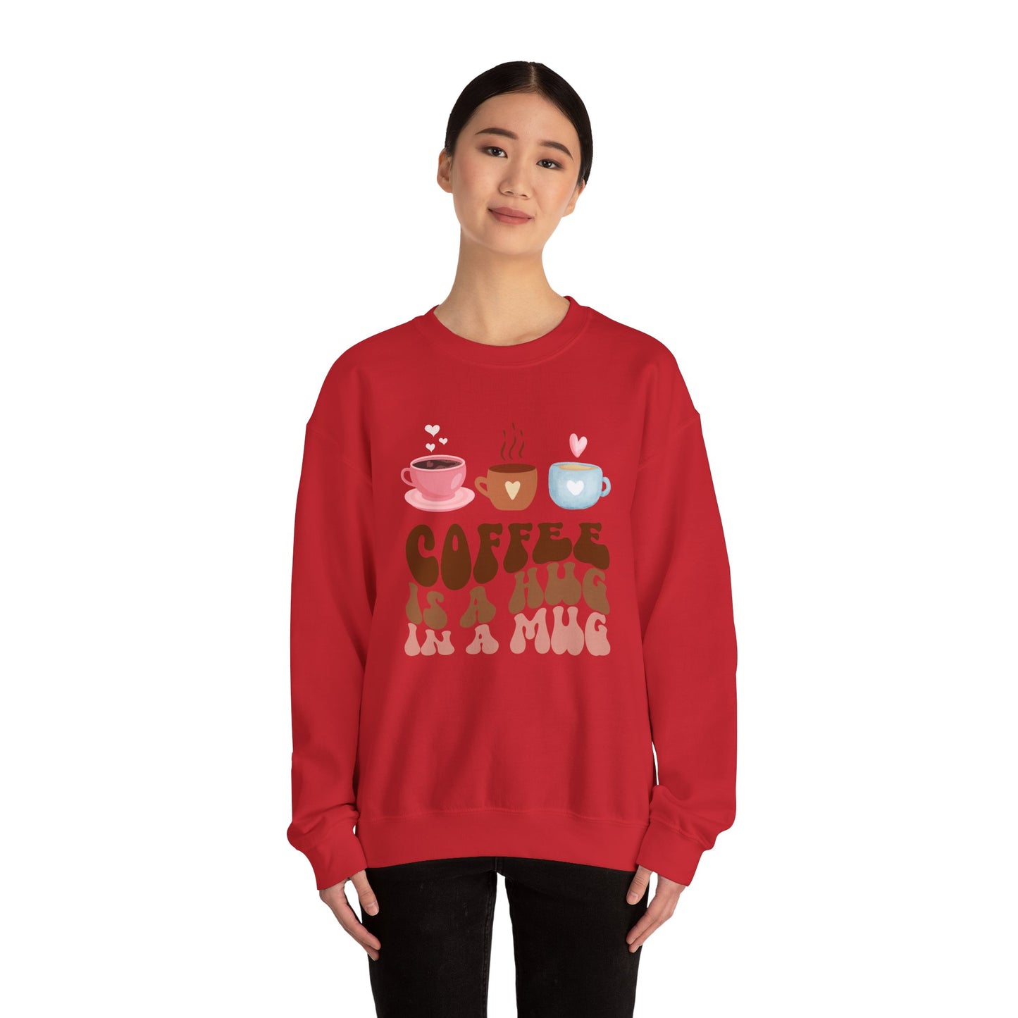 ☕ Coffee Is a Hug in a Mug Sweatshirt USA | Cozy Unisex Sweater