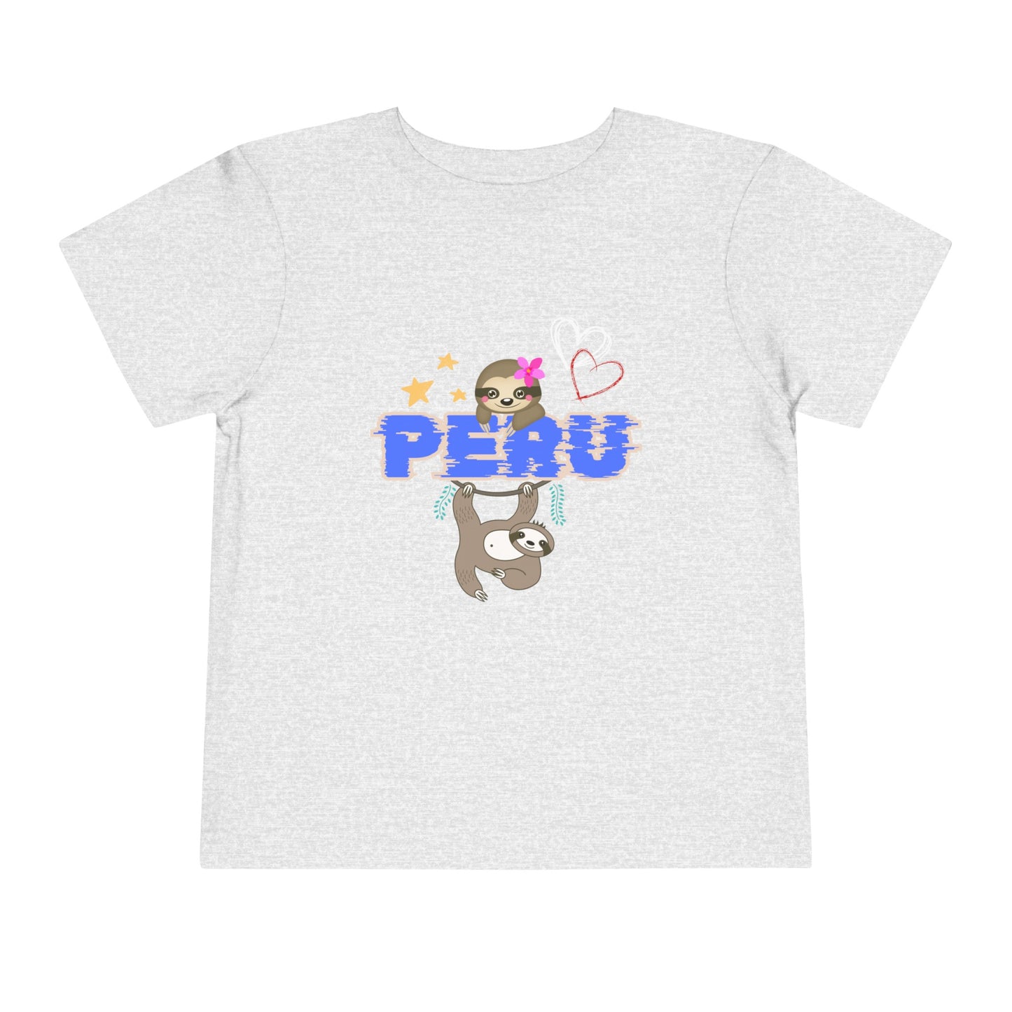 Best PeruvianToddler Short Sleeve Tee "Peruvian Jungle Perezozo"