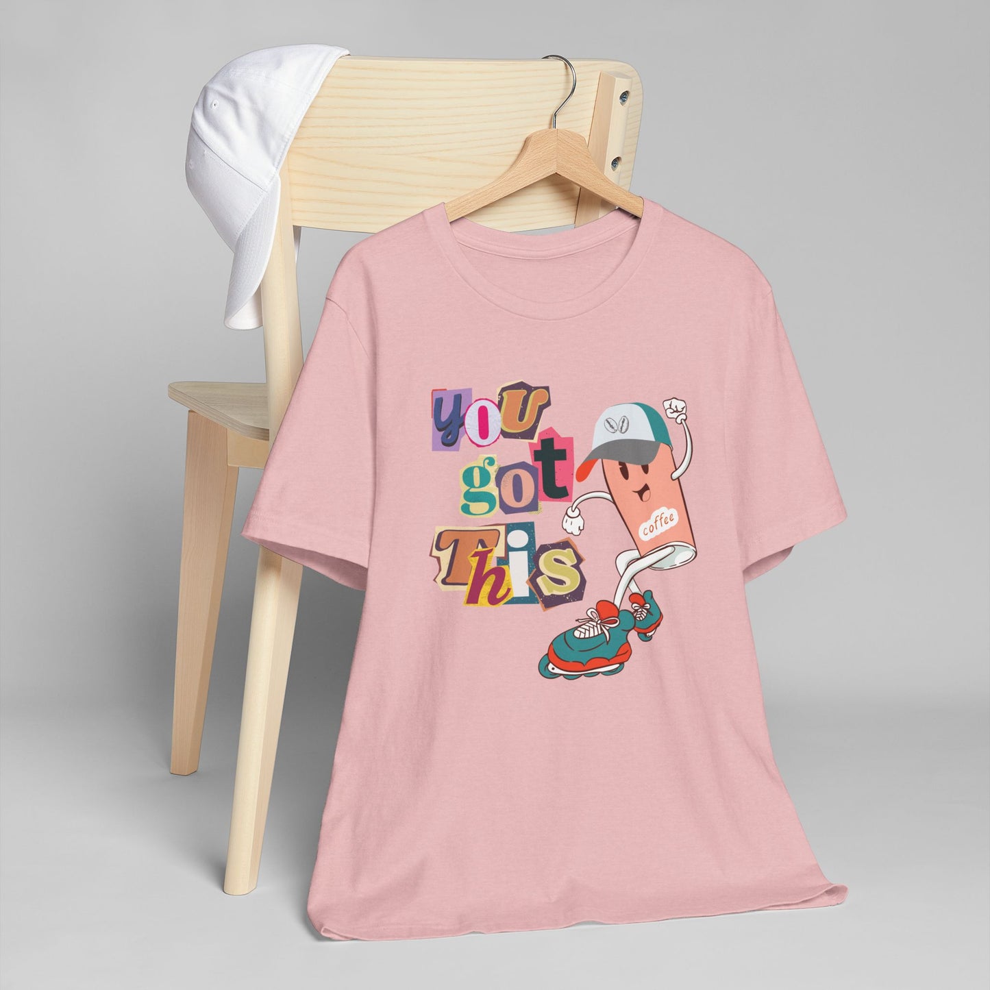 You Got This Coffee Skater T-Shirt – Fun Motivational Graphic Tee for Coffee Lovers (USA Only)
