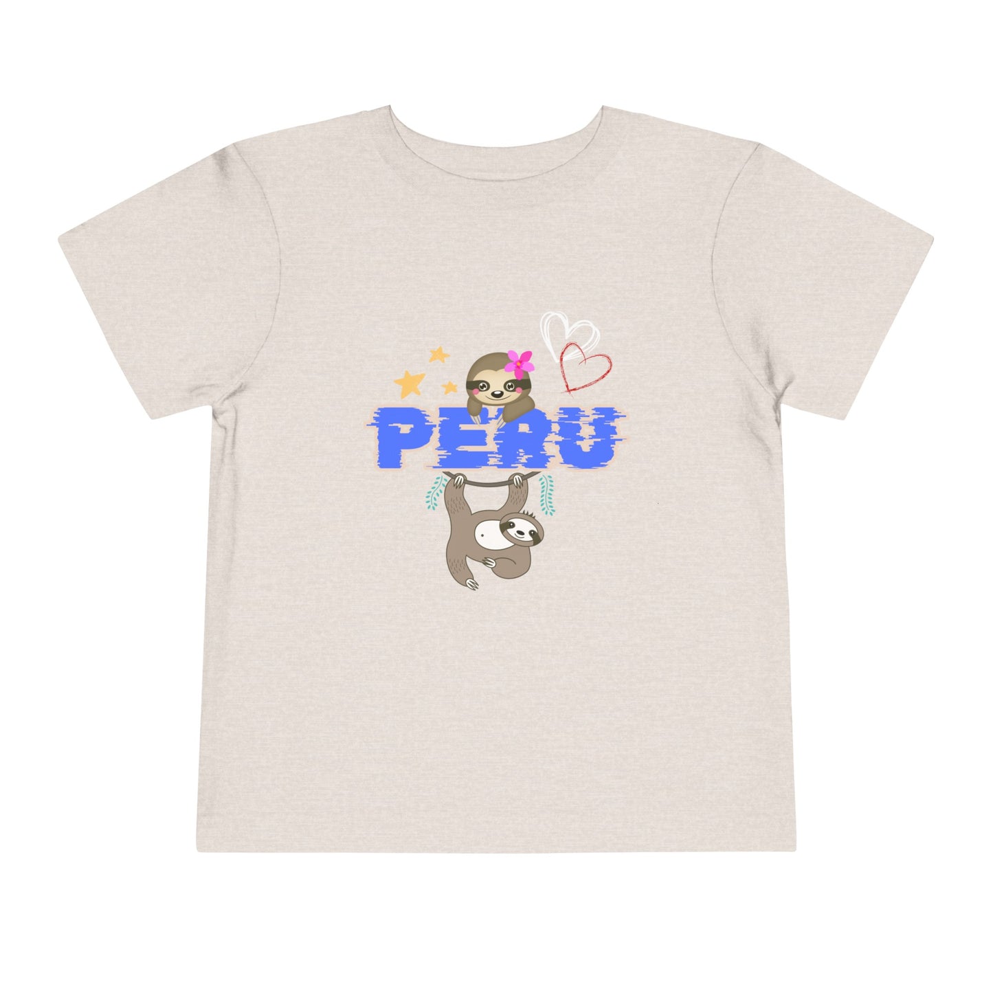 Best PeruvianToddler Short Sleeve Tee "Peruvian Jungle Perezozo"