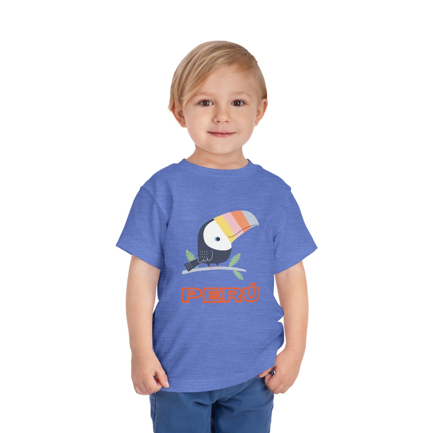 Best PeruvianToddler Short Sleeve Tee "Peru Toucan Colors"