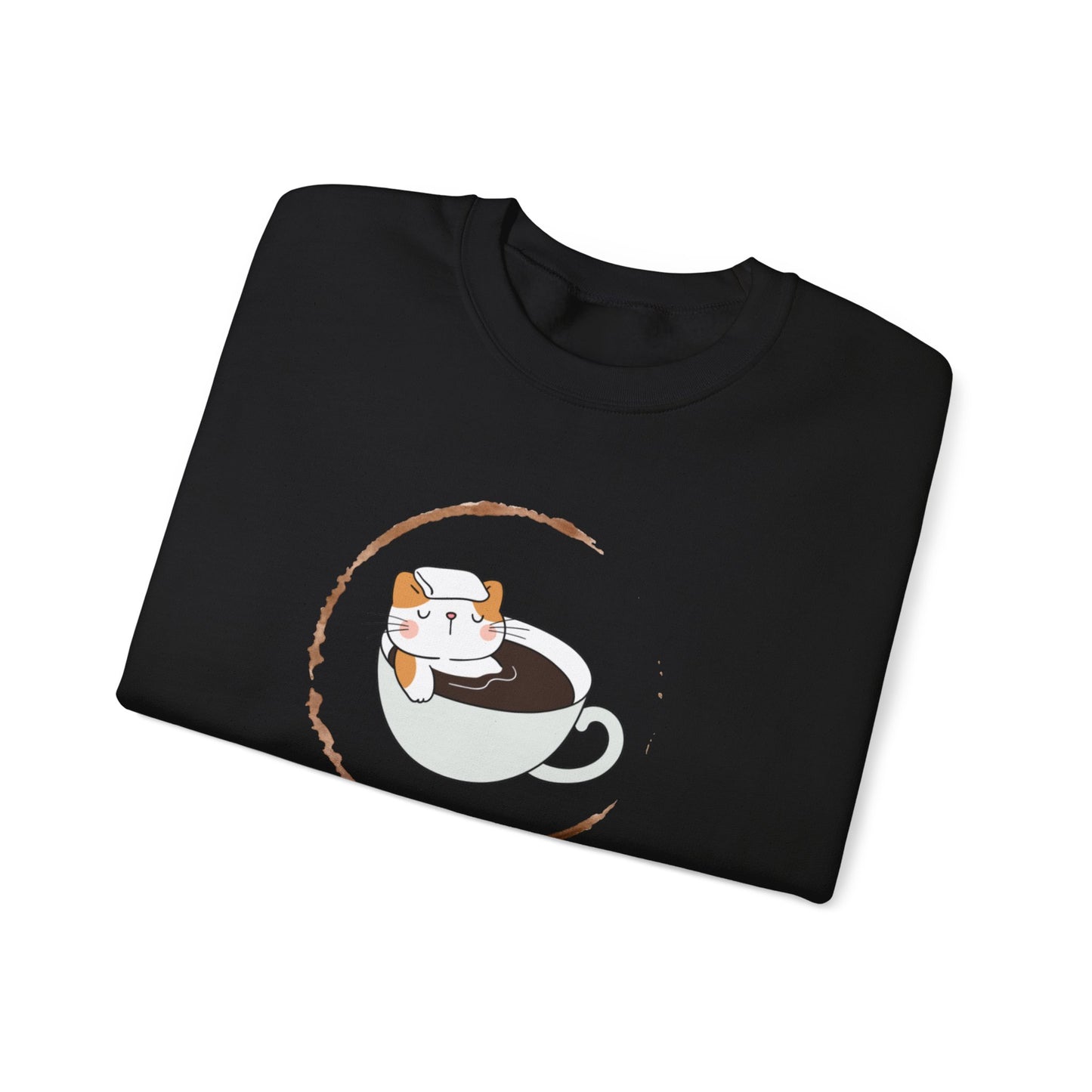 π±β Not a Morning Person Coffee Cat Sweatshirt USA | Funny Unisex Coffee Sweater