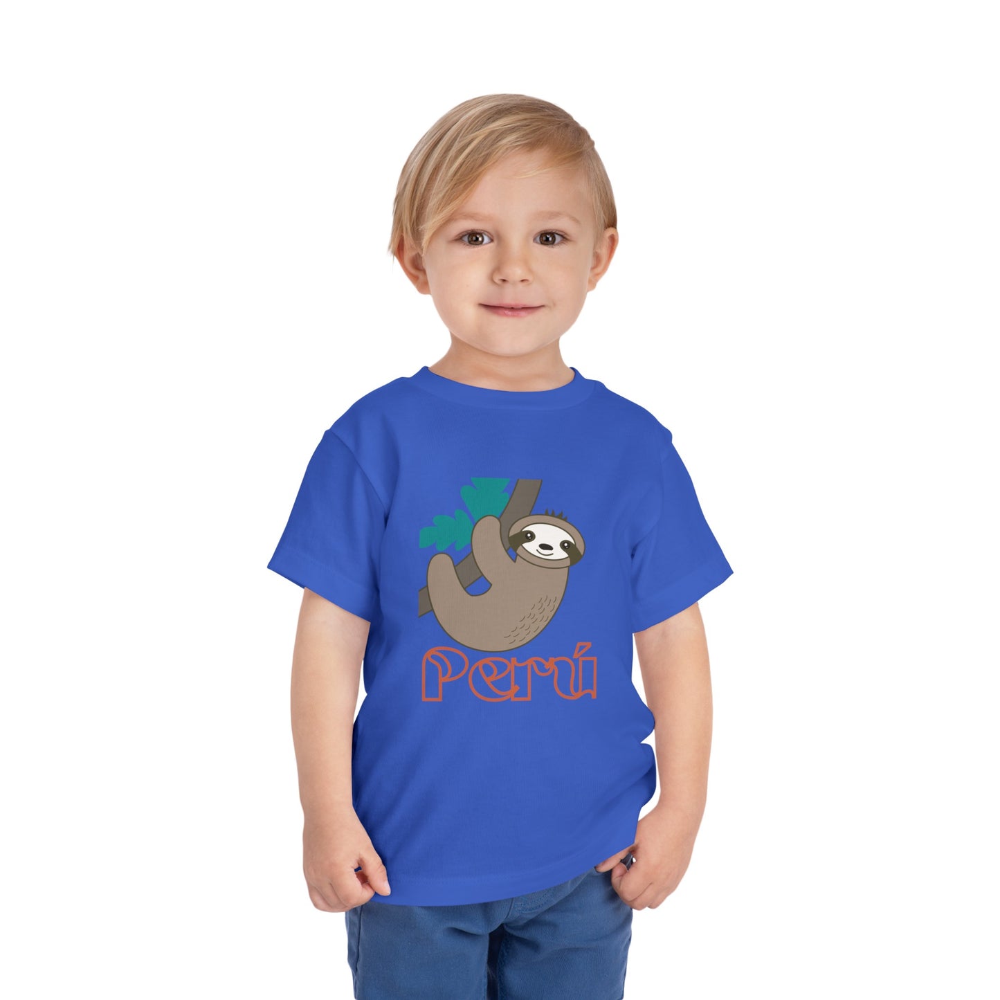 Best PeruvianToddler Short Sleeve Tee "Peru Perezozo"
