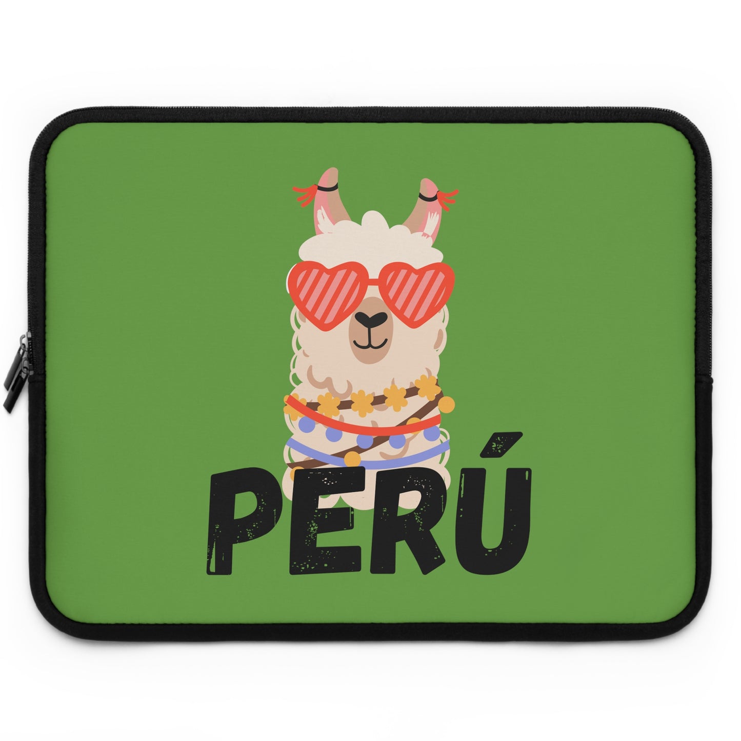Peruvian Laptop Sleeve "Llama Heart"