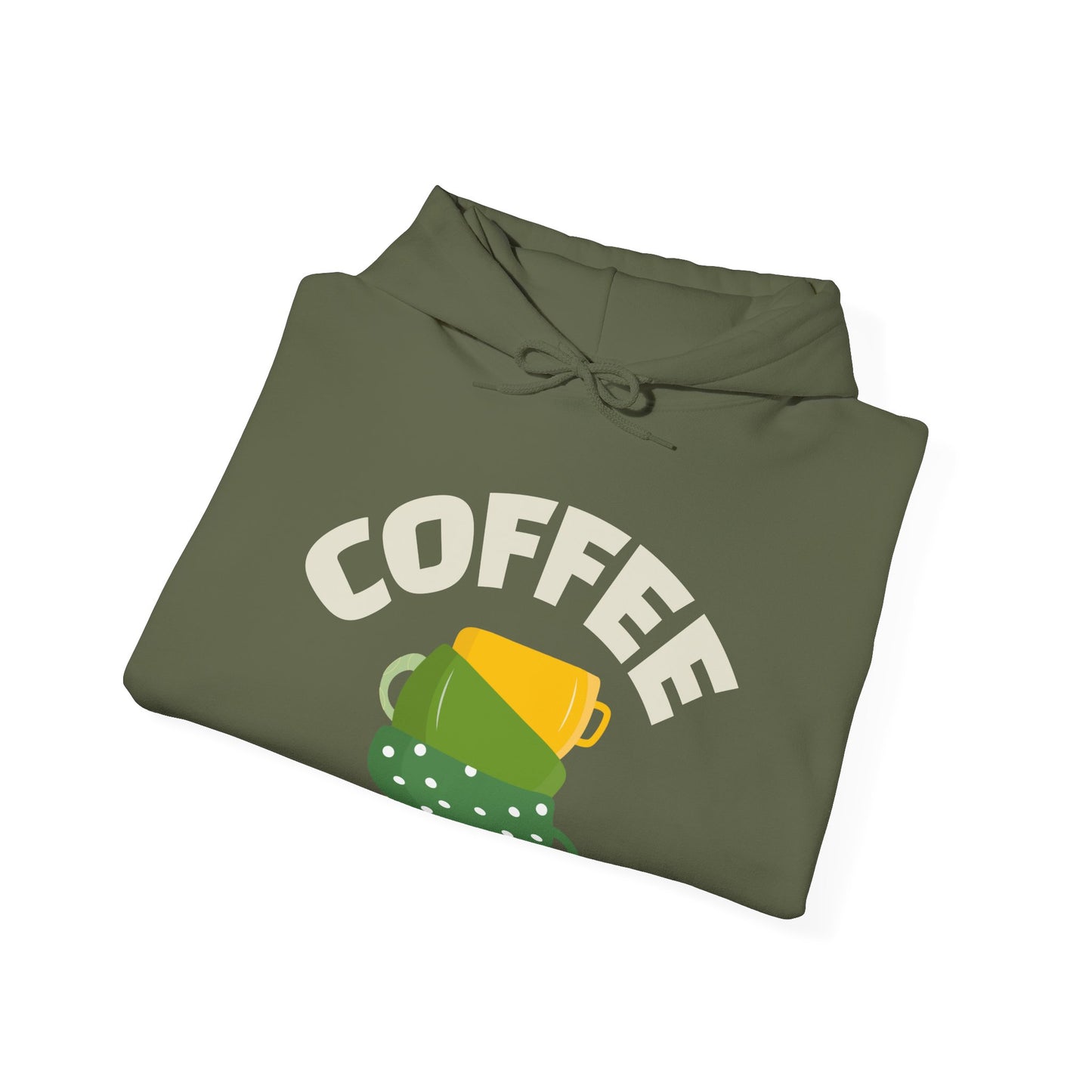 ☕ Stacked Coffee Cups Hoodie USA | Cozy Coffee Lovers Hoodie