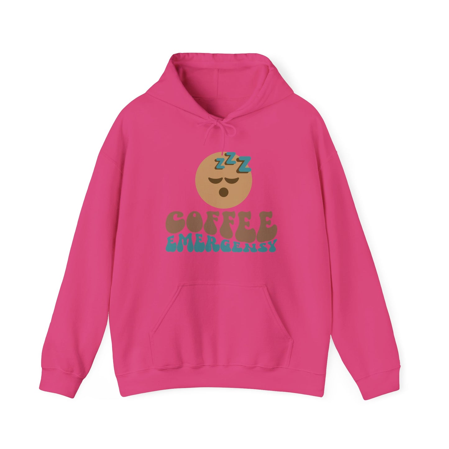 Coffee Emergency Hoodie (Unisex) – Funny Sleepy Face Coffee Lover Hoodie (USA Only)