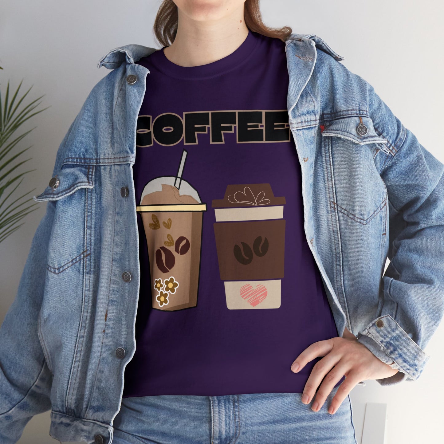 Best Unisex Coffee T-Shirt "Two Cups"