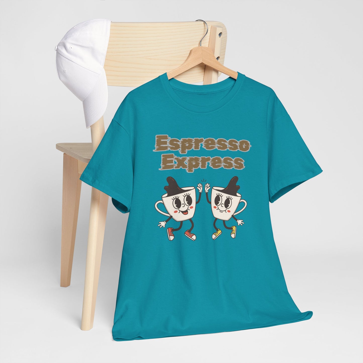 Best Unisex  Espresso Express Coffee Tee That's Brewing Smiles: Caffeine Teamwork
