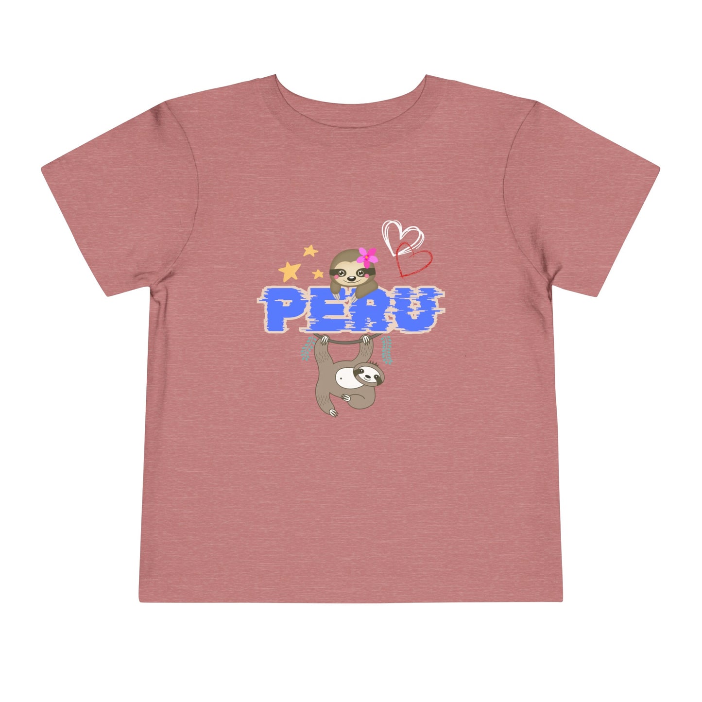 Best PeruvianToddler Short Sleeve Tee "Peruvian Jungle Perezozo"