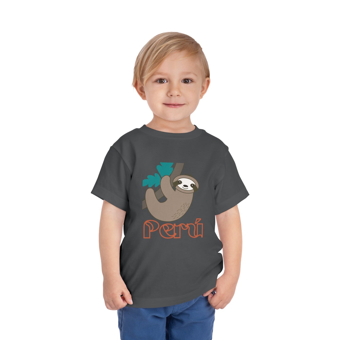 Best PeruvianToddler Short Sleeve Tee "Peru Perezozo"