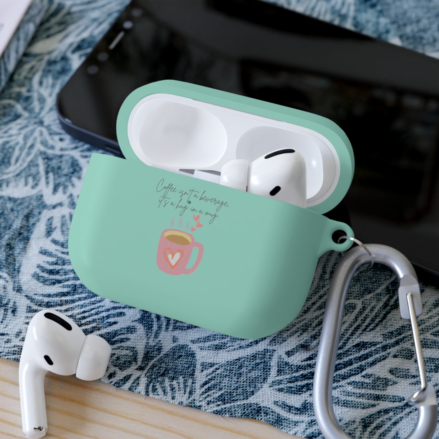 Best Coffee AirPods and AirPods Pro Case Cover "Coffee isn't a beverage, it's a Hug in a Mug"