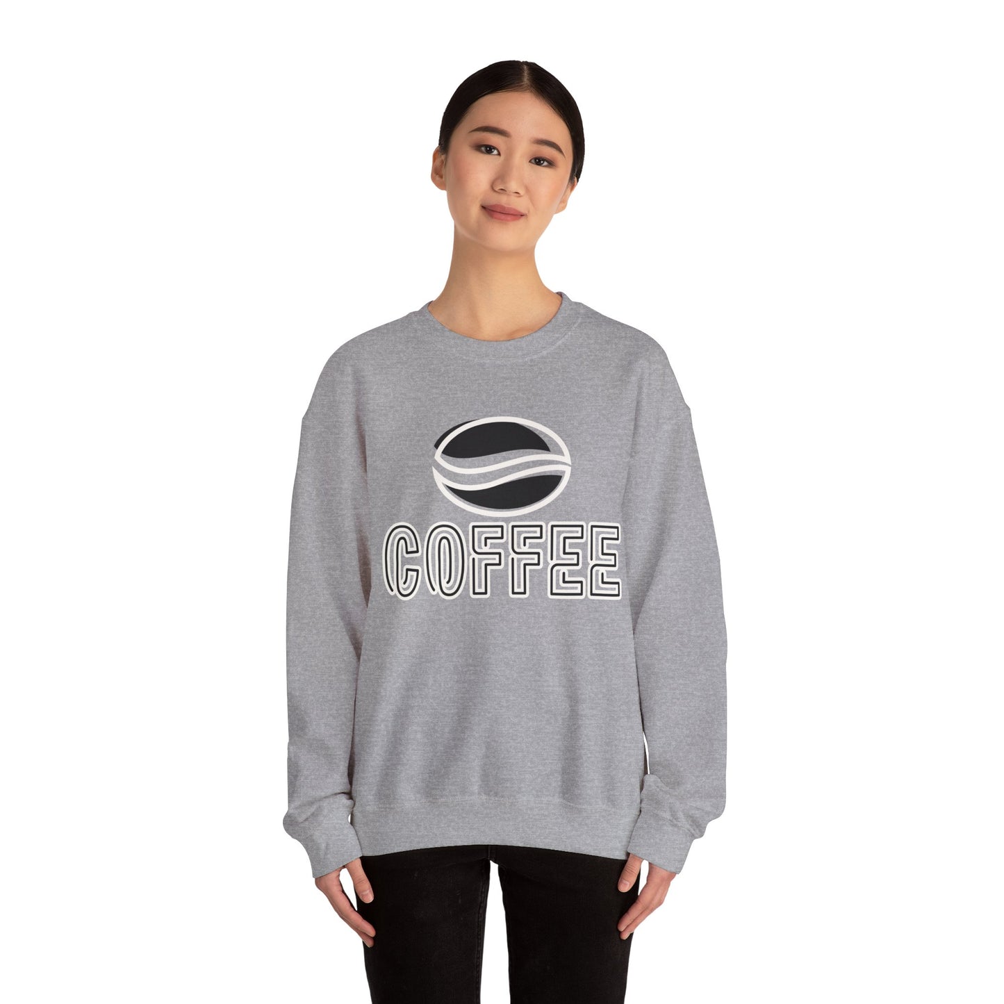 ☕ Minimalist Coffee Sweatshirt USA | Eco-Friendly Unisex Sweater