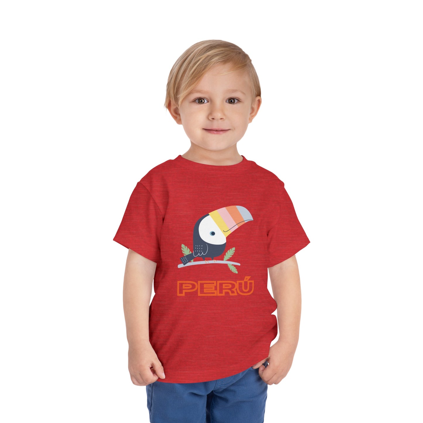 Best PeruvianToddler Short Sleeve Tee "Peru Toucan Colors"