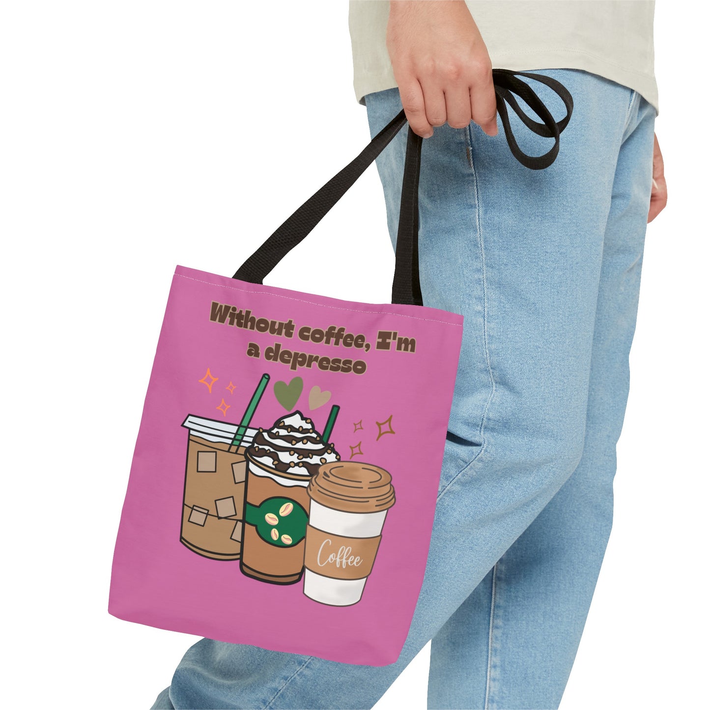 Best Coffee Tote Bag "Without coffee, I'm a Depresso"