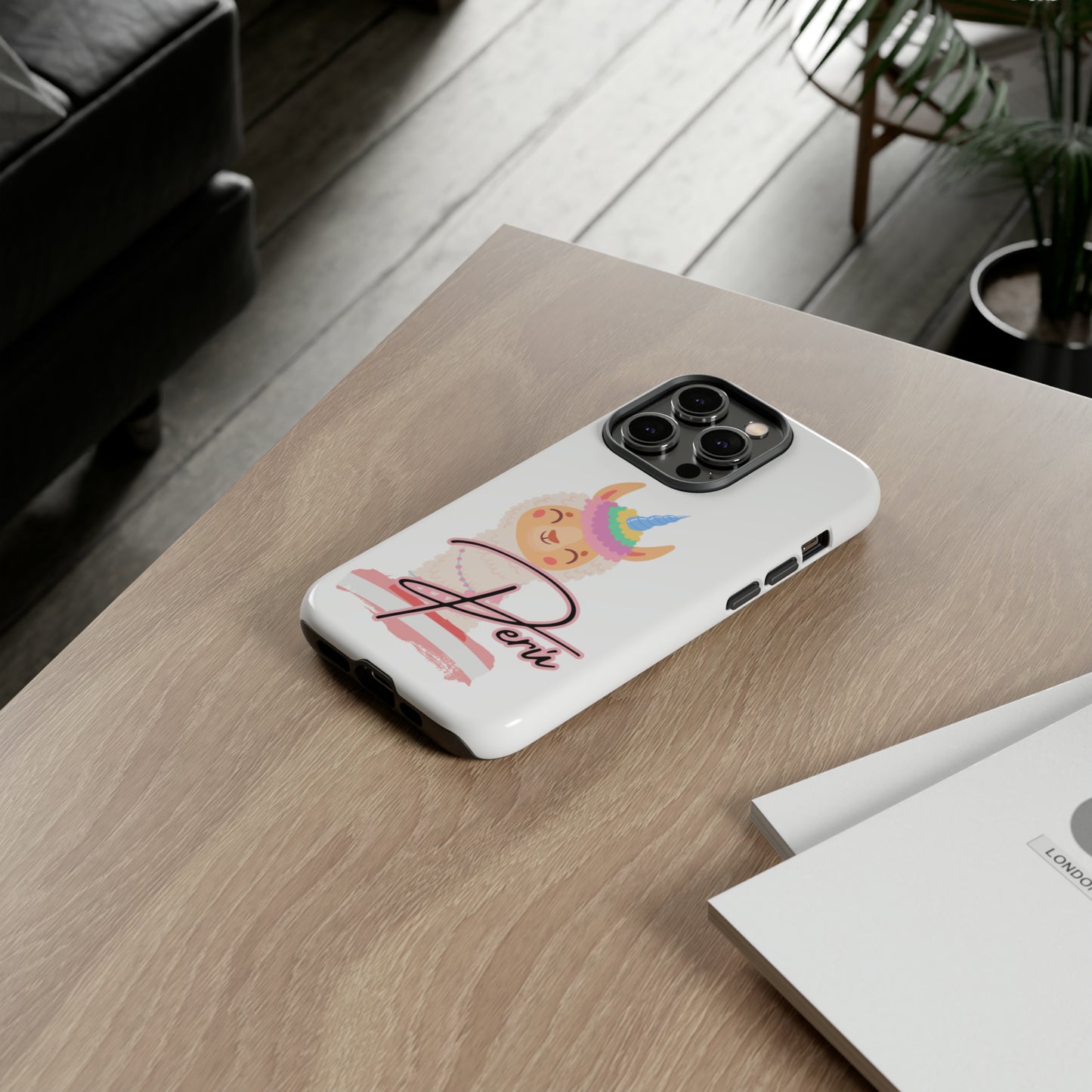 Tough iPhone Case "Llama Love on-the-Go"