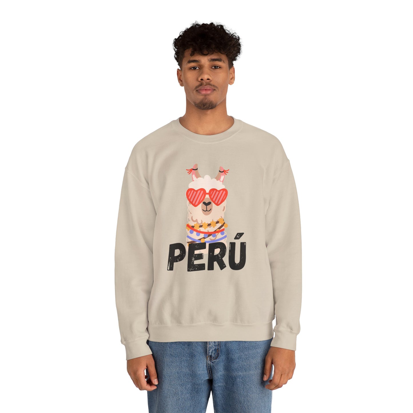 Best Unisex Sweatshirt Peruvian Inspired "Llama Heart"