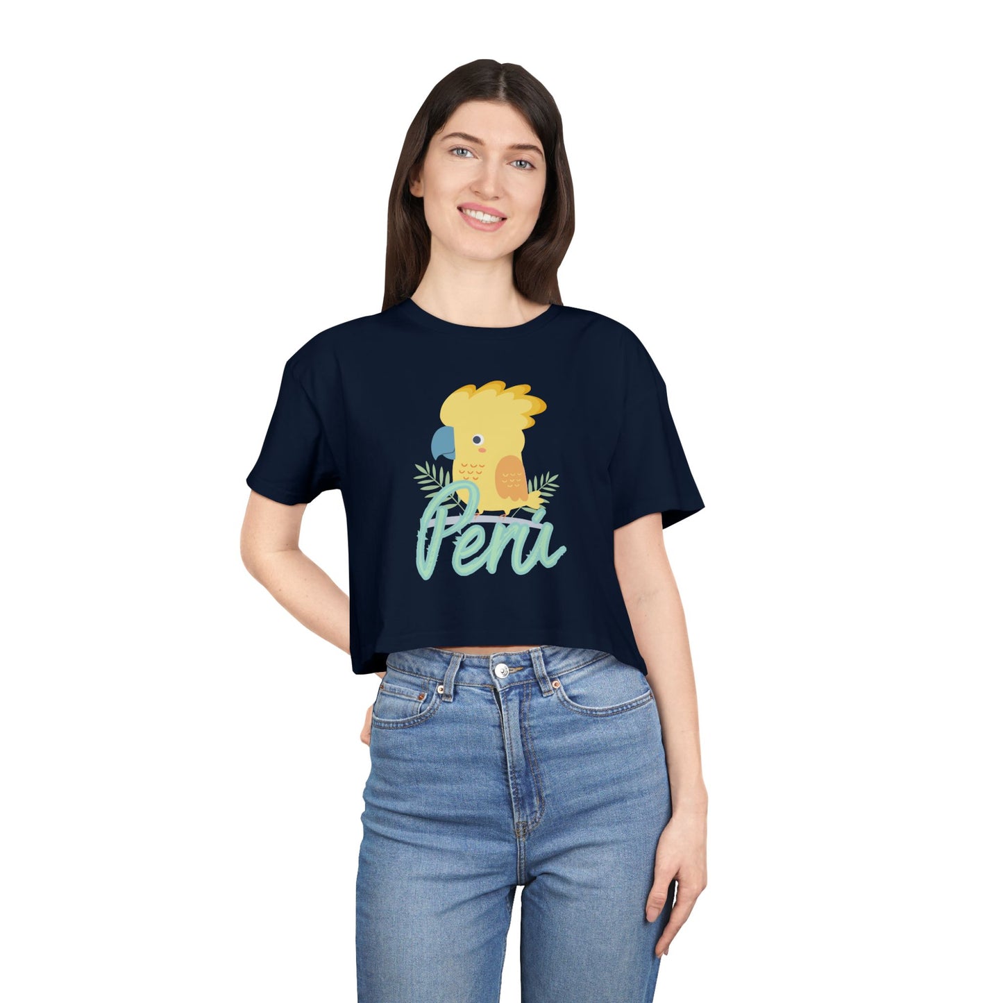 Best Peru Cockatoo Crop Top | Peruvian Gift USA