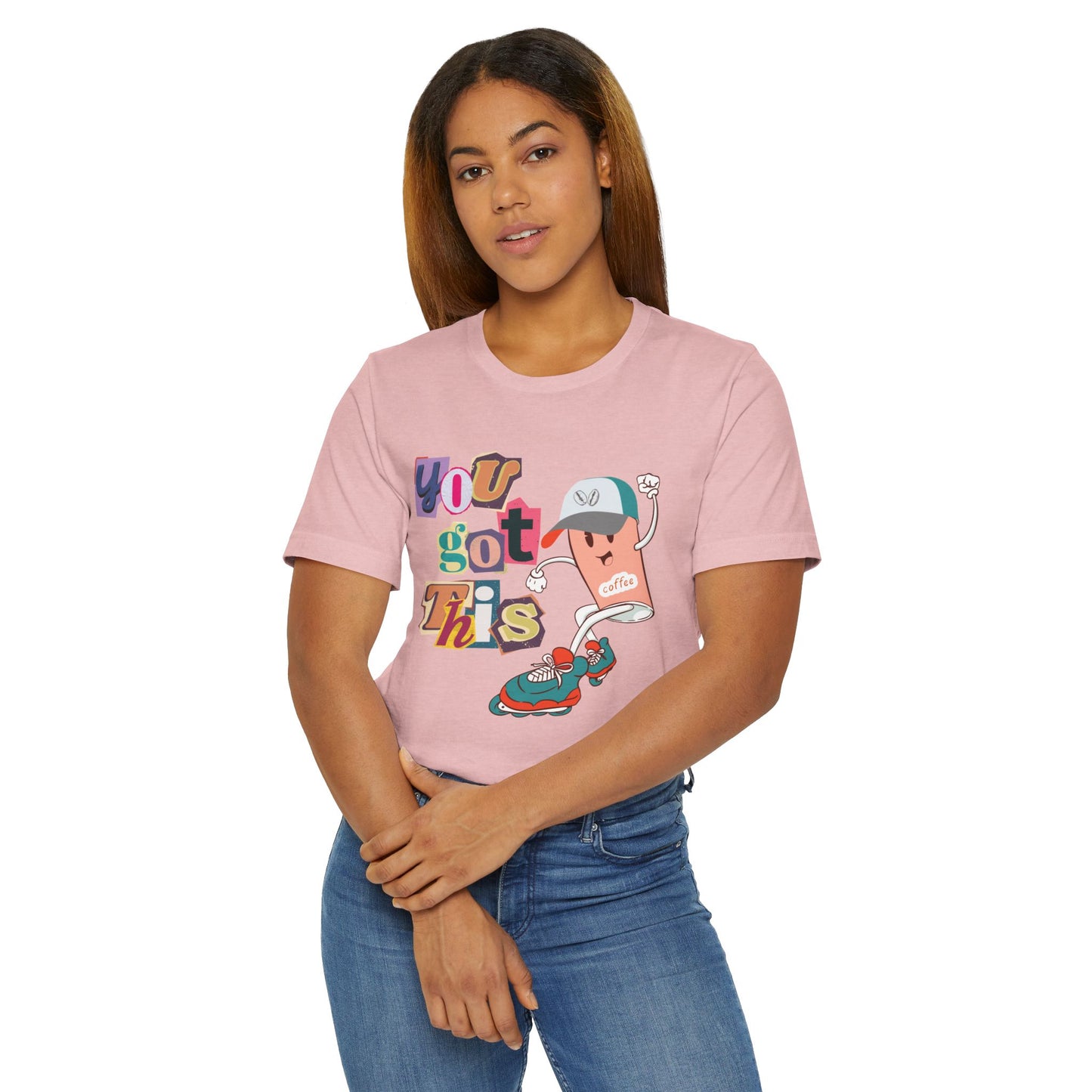 You Got This Coffee Skater T-Shirt – Fun Motivational Graphic Tee for Coffee Lovers (USA Only)